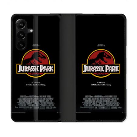 Housse Cuir Portefeuille Pour Samsung Galaxy A27 5G Jurassic Park Affiche