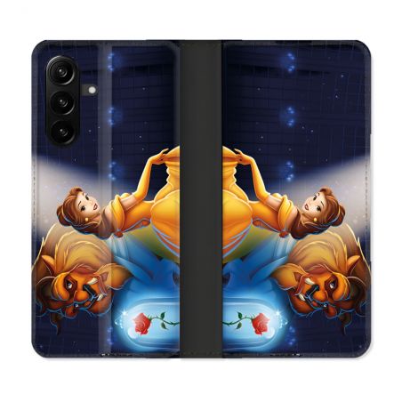 Housse Cuir Portefeuille Pour Samsung Galaxy A27 5G La Belle et La Bête