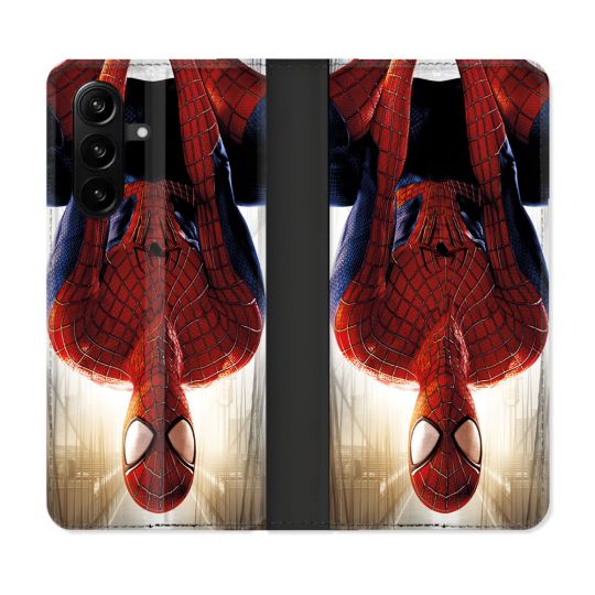 Housse Cuir Portefeuille Pour Samsung Galaxy A37 5G Spiderman Invers