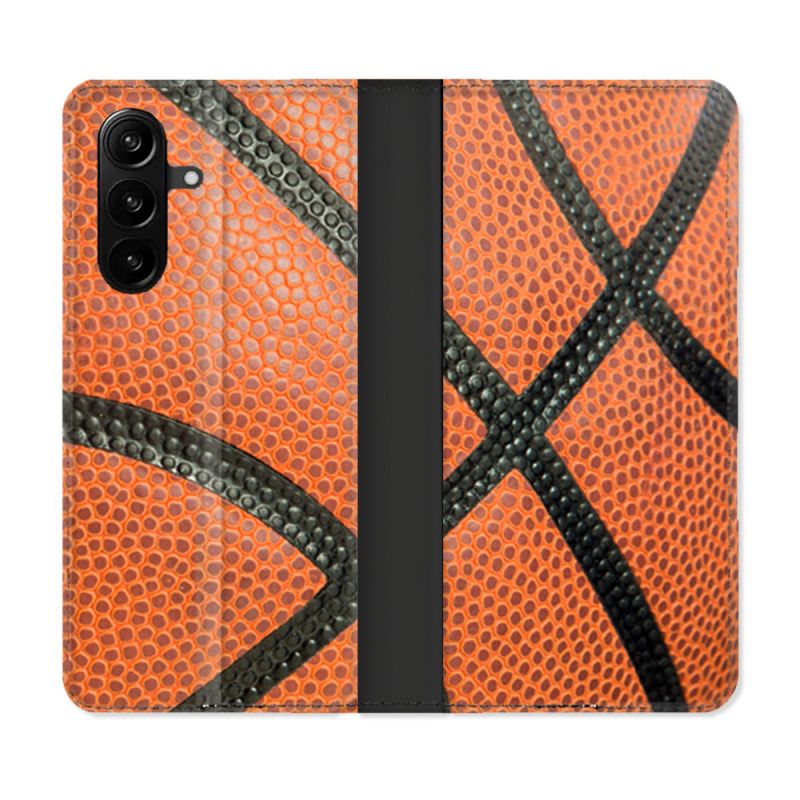 Housse Cuir Portefeuille Pour Samsung Galaxy A37 5G Sport Ballon Basket