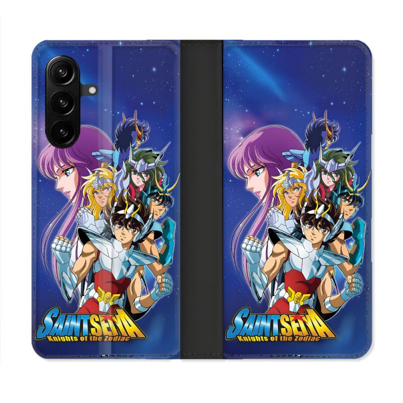 Housse Cuir Portefeuille Pour Samsung Galaxy A27 5G Les Chevaliers Du Zodiaque