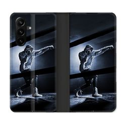 Housse Cuir Portefeuille Pour Samsung Galaxy A37 5G Sport Boxe Poing