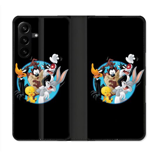 Housse Cuir Portefeuille Pour Samsung Galaxy A27 5G Looney Tunes