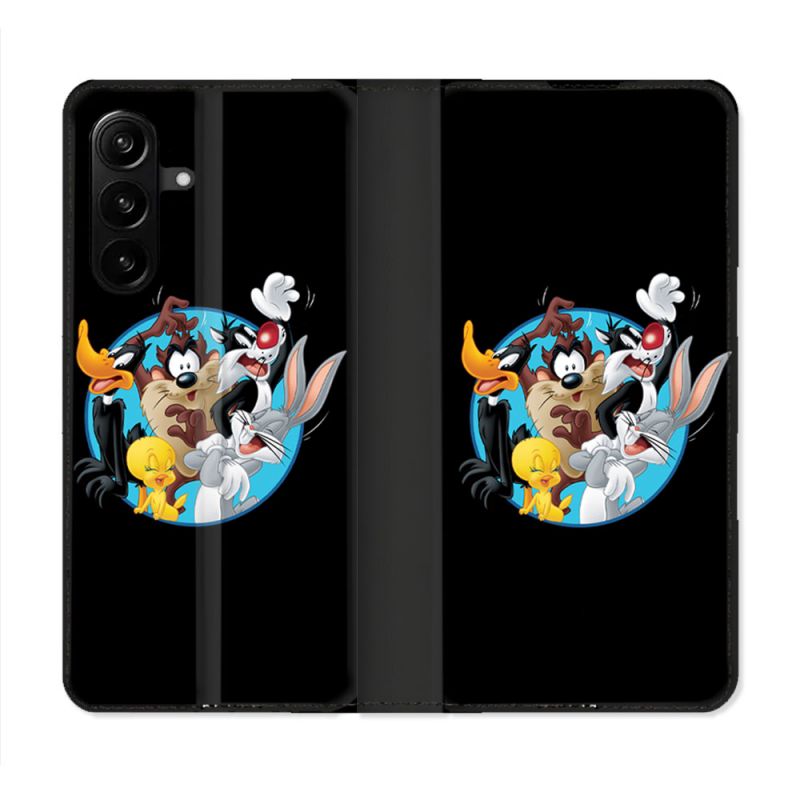 Housse Cuir Portefeuille Pour Samsung Galaxy A27 5G Looney Tunes