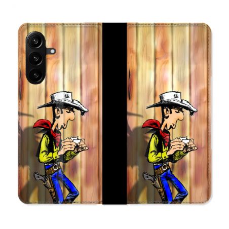 Housse Cuir Portefeuille Pour Samsung Galaxy A27 5G Lucky Luke
