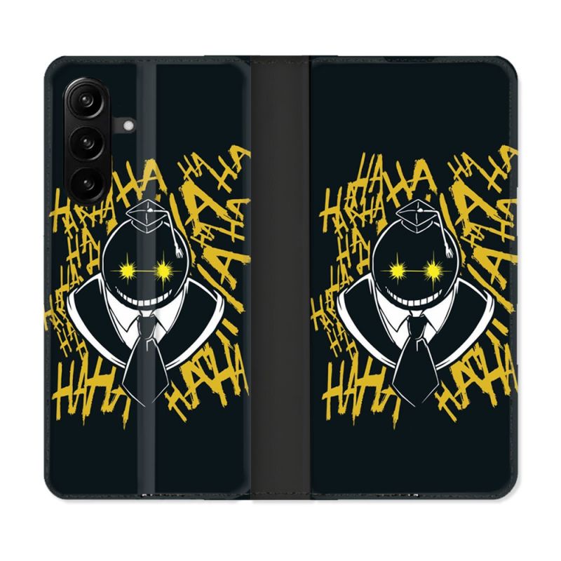 Housse Cuir Portefeuille Pour Samsung Galaxy A27 5G Manga Assassination Classroom Kuro Noir