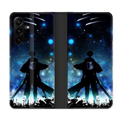 Housse Cuir Portefeuille Pour Samsung Galaxy A27 5G Manga Attaque Titans Levi