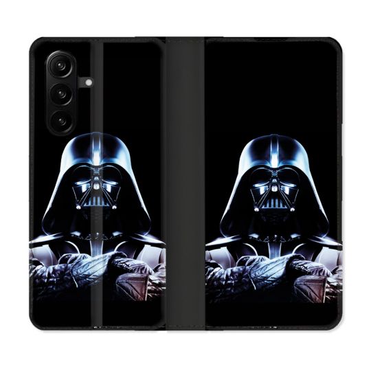 Housse Cuir Portefeuille Pour Samsung Galaxy A37 5G Star Wars - Dark Vador Noir