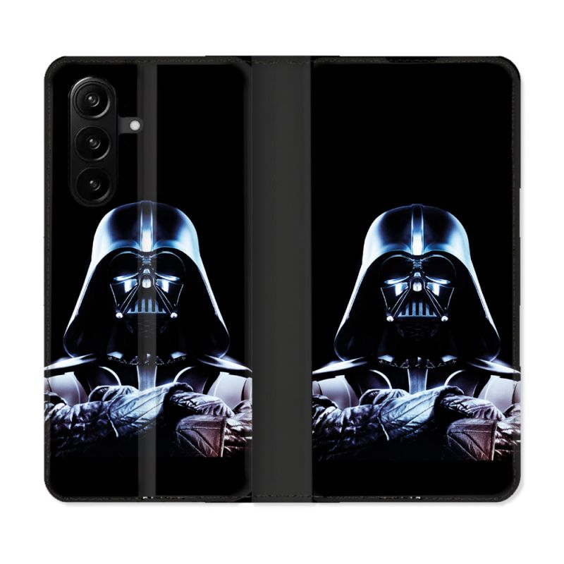 Housse Cuir Portefeuille Pour Samsung Galaxy A37 5G Star Wars - Dark Vador Noir