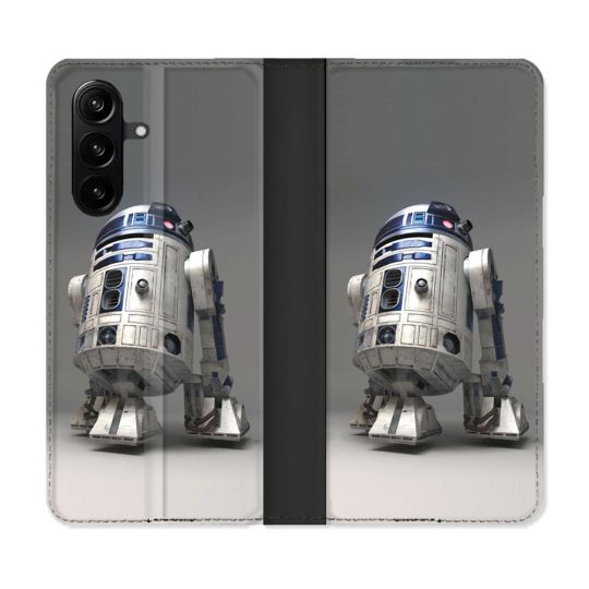 Housse Cuir Portefeuille Pour Samsung Galaxy A37 5G Star Wars - R2D2