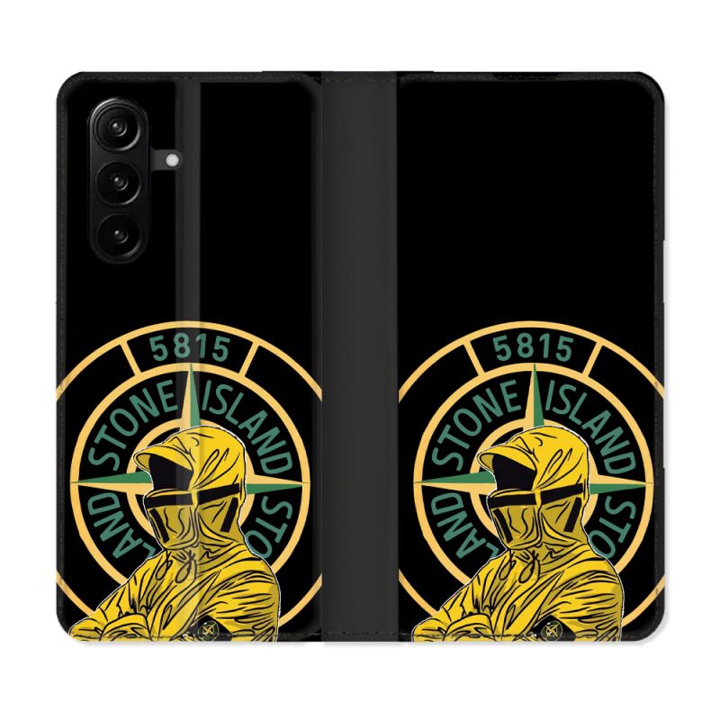 Housse Cuir Portefeuille Pour Samsung Galaxy A37 5G Stone Island Color