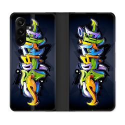 Housse Cuir Portefeuille Pour Samsung Galaxy A37 5G Street Art Graffiti
