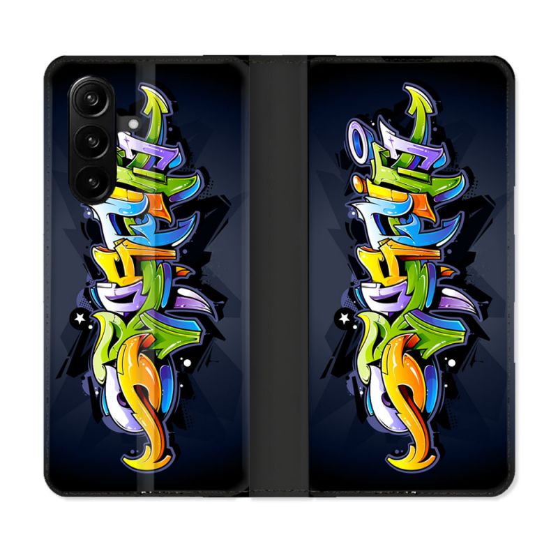 Housse Cuir Portefeuille Pour Samsung Galaxy A37 5G Street Art Graffiti
