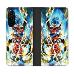 Housse Cuir Portefeuille Pour Samsung Galaxy A27 5G Manga Dragon Ball Sangoku Blanc