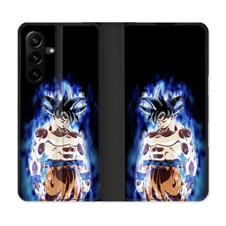 Housse Cuir Portefeuille Pour Samsung Galaxy A27 5G Manga Dragon Ball Sangoku Noir