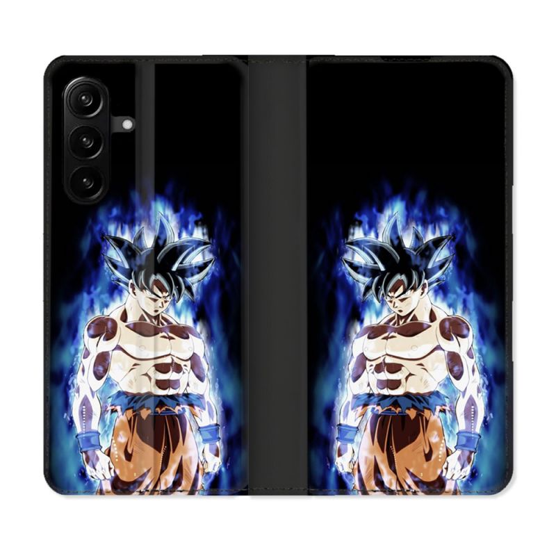 Housse Cuir Portefeuille Pour Samsung Galaxy A27 5G Manga Dragon Ball Sangoku Noir
