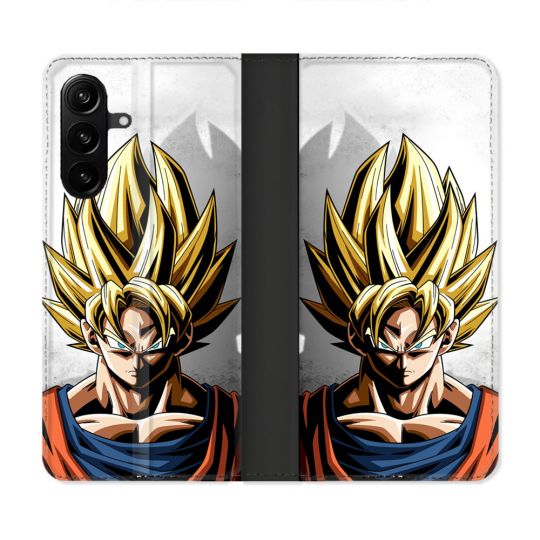 Housse Cuir Portefeuille Pour Samsung Galaxy A27 5G Manga Dragon Ball Sangoku Portrait