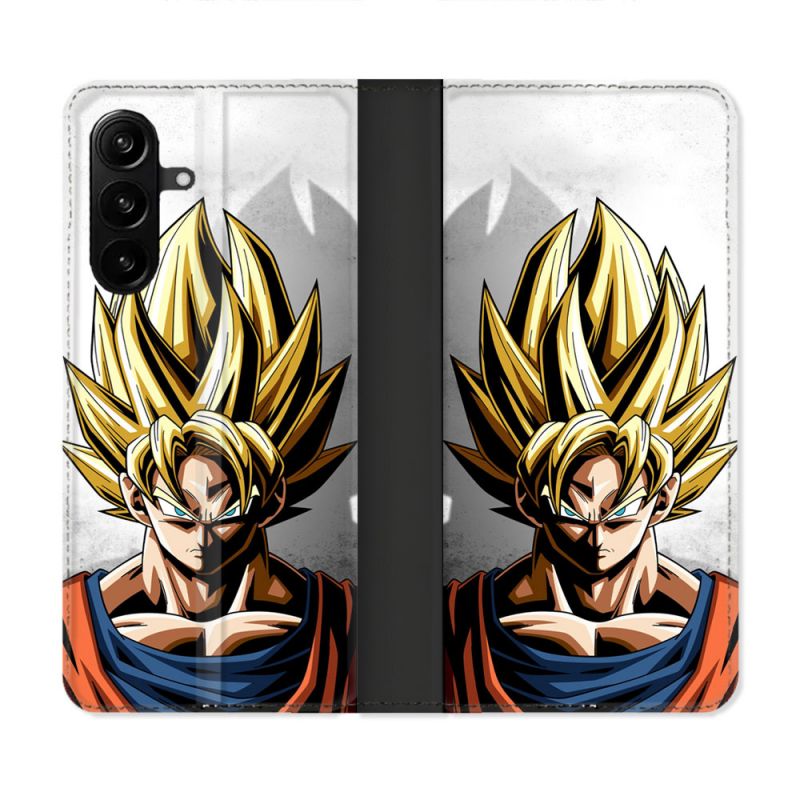 Housse Cuir Portefeuille Pour Samsung Galaxy A27 5G Manga Dragon Ball Sangoku Portrait