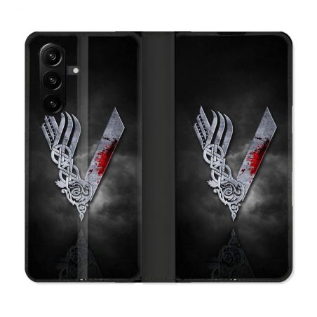 Housse Cuir Portefeuille Pour Samsung Galaxy A37 5G Viking