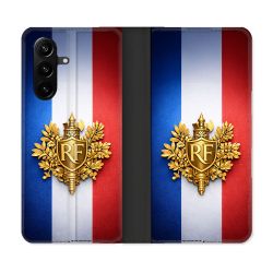 Housse Cuir Portefeuille Pour Samsung Galaxy A37 5G Voyage Drapeau France