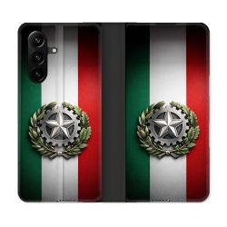 Housse Cuir Portefeuille Pour Samsung Galaxy A37 5G Voyage Drapeau Italie
