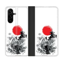 Housse Cuir Portefeuille Pour Samsung Galaxy A37 5G Voyage Japon Femme