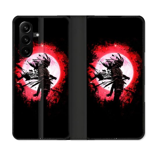 Housse Cuir Portefeuille Pour Samsung Galaxy A37 5G Voyage Japon Samourai