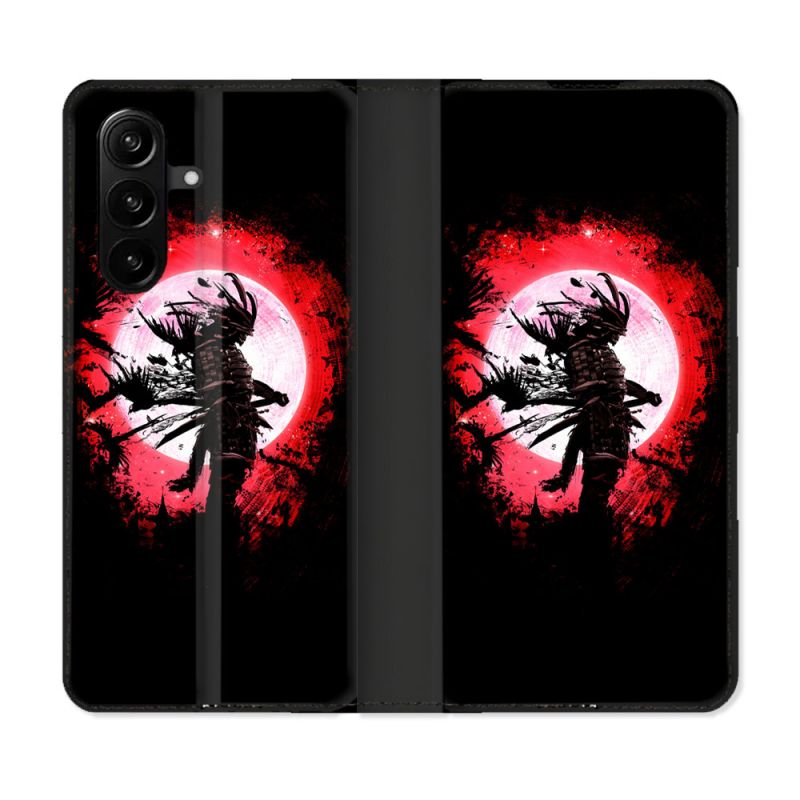 Housse Cuir Portefeuille Pour Samsung Galaxy A37 5G Voyage Japon Samourai