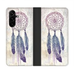 Housse Cuir Portefeuille Pour Samsung Galaxy A37 5G Zen Attrape Reve Blanc