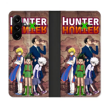 Housse Cuir Portefeuille Pour Samsung Galaxy A27 5G Manga Hunter X Hunter Vintage