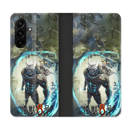 Housse Cuir Portefeuille Pour Samsung Galaxy A27 5G Manga Kaiju N° 8 Kafka Hibino