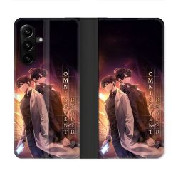 Housse Cuir Portefeuille Pour Samsung Galaxy A27 5G Manga Lecteur Omniscient Affiche