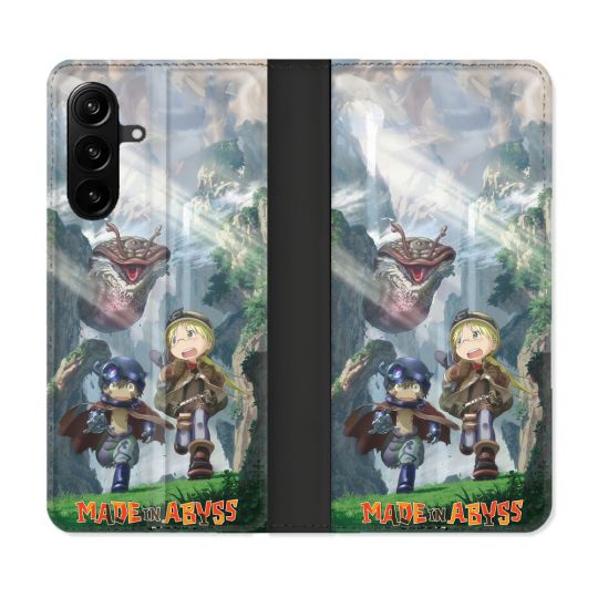 Housse Cuir Portefeuille Pour Samsung Galaxy A27 5G Manga Made In Abyss Affiche
