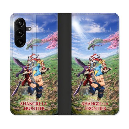 Housse Cuir Portefeuille Pour Samsung Galaxy A27 5G Manga Shangri La Frontier Affiche