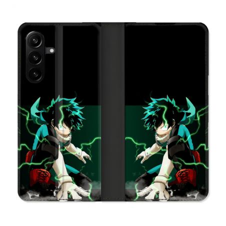Housse Cuir Portefeuille Pour Samsung Galaxy A27 5G Manga My Hero Academia Deku