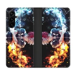 Housse Cuir Portefeuille Pour Samsung Galaxy A27 5G Manga My Hero Academia Shoto