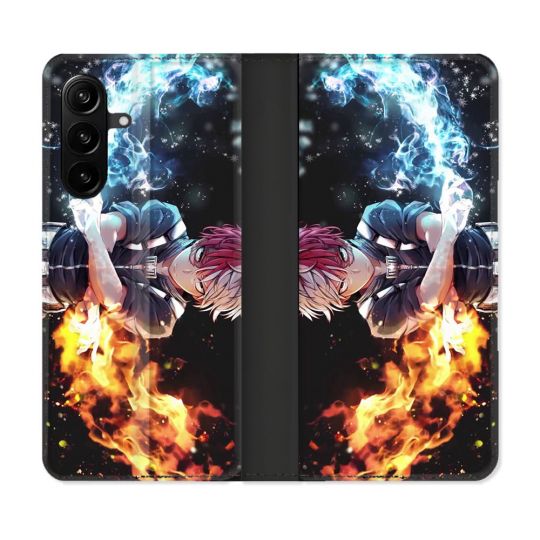Housse Cuir Portefeuille Pour Samsung Galaxy A27 5G Manga My Hero Academia Shoto