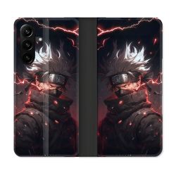 Housse Cuir Portefeuille Pour Samsung Galaxy A27 5G Manga Naruto Kakashi Dark