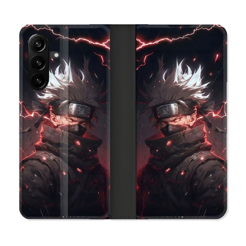 Housse Cuir Portefeuille Pour Samsung Galaxy A27 5G Manga Naruto Kakashi Dark