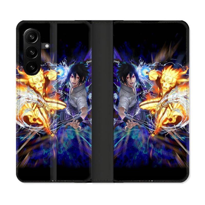 Housse Cuir Portefeuille Pour Samsung Galaxy A27 5G Manga Naruto VS