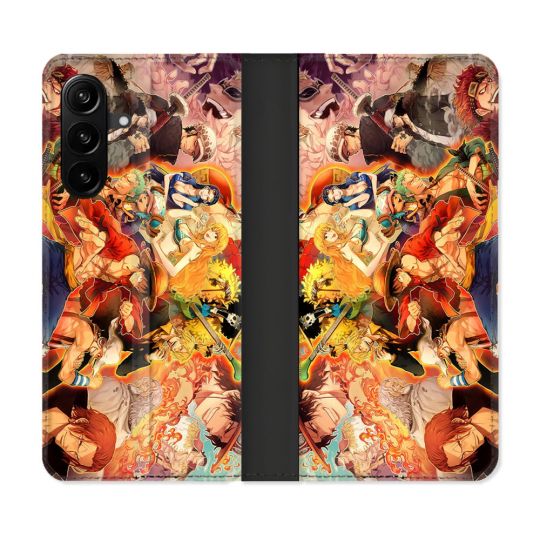 Housse Cuir Portefeuille Pour Samsung Galaxy A27 5G Manga One Piece Nakama