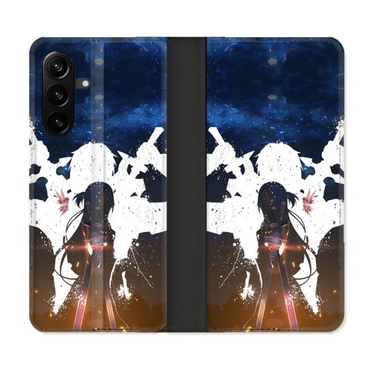 Housse Cuir Portefeuille Pour Samsung Galaxy A27 5G Manga SAO sword Art Online Asuna