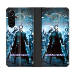 Housse Cuir Portefeuille Pour Samsung Galaxy A27 5G Matrix Affiche