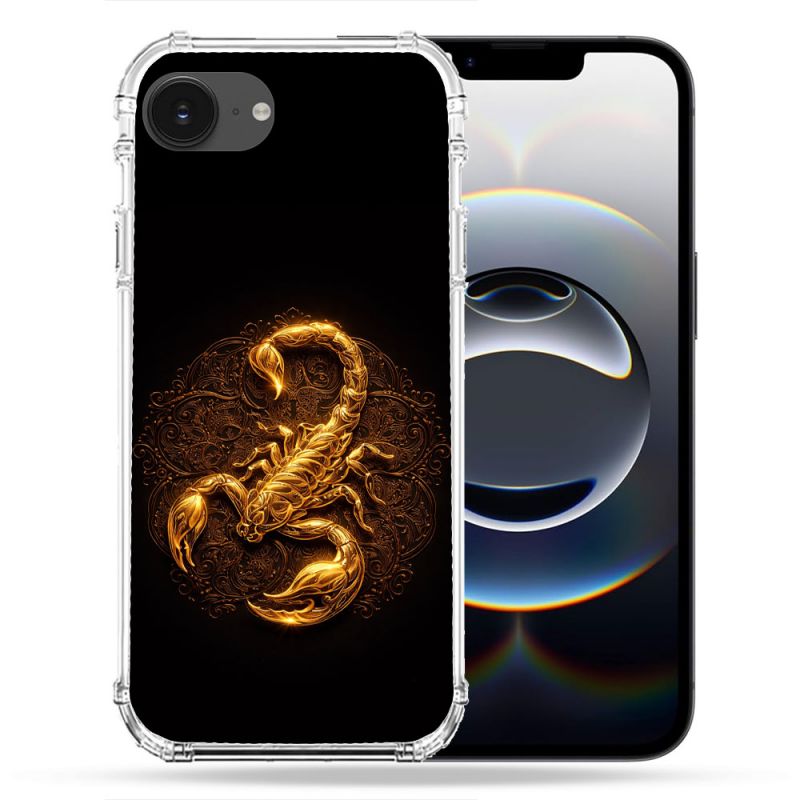 Coque Magnétique Compatible Magsafe Pour Iphone 16e Animal Scorpion Fresque 2026