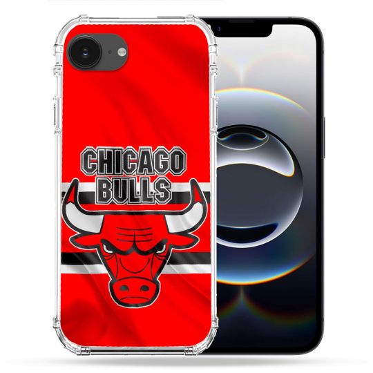 Coque Magnétique Compatible Magsafe Pour Iphone 16e Basket Chicago Bulls