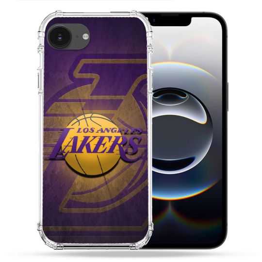 Coque Magnétique Compatible Magsafe Pour Iphone 16e Basket Los Angeles Lakers