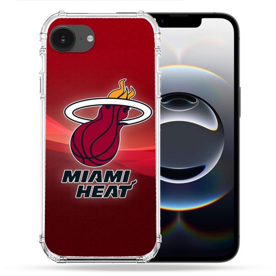 Coque Magnétique Compatible Magsafe Pour Iphone 16e Basket Miami Heat