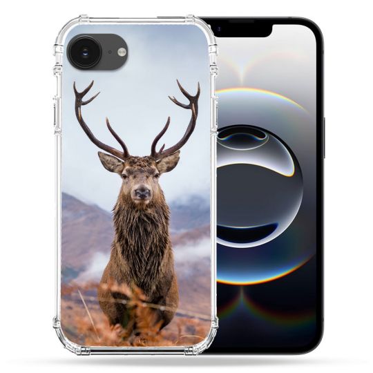 Coque Magnétique Compatible Magsafe Pour Iphone 16e Chasse Chevreuil Montagne