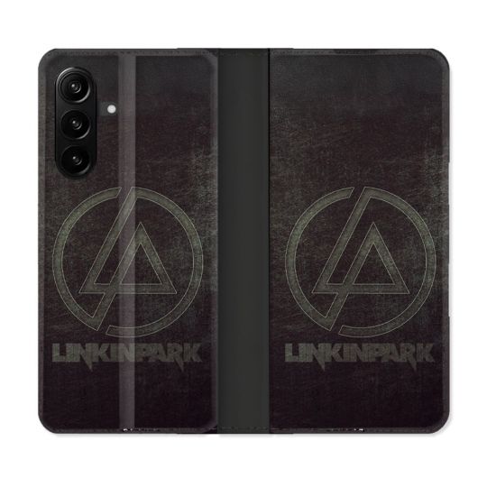 Housse Cuir Portefeuille Pour Samsung Galaxy A27 5G Musique Rock Linkin Park