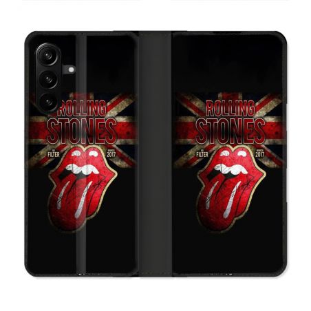 Housse Cuir Portefeuille Pour Samsung Galaxy A27 5G Musique Rolling Stones